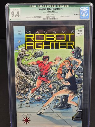 MAGNUS ROBOT FIGHTER #1 CGC 9.4 GRADED 1991 VALIANT COMIC