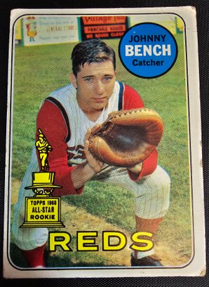 1965 Topps #95 Johnny Bench 1968 All Star Rookie Baseball Card