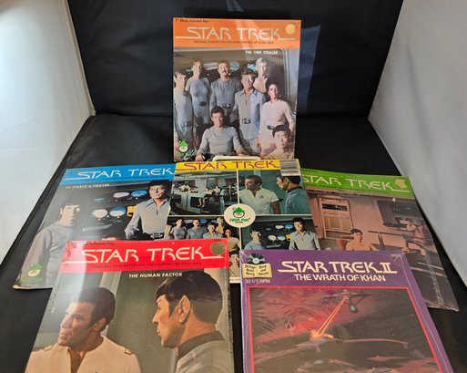 1979 Star Trek 45 RPM 7 Inch Vinyl Records -lot Of 6