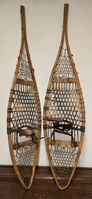 Pair Of Antique Indian Snowshoes