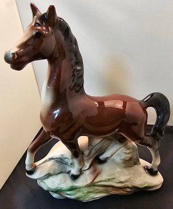 Ceramic Horse...This Was A TV Lamp Now Just A Horse Figure