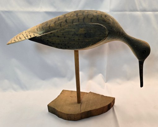 Vintage William E. Kirkpatrick WEK Hand Carved Shore Bird
