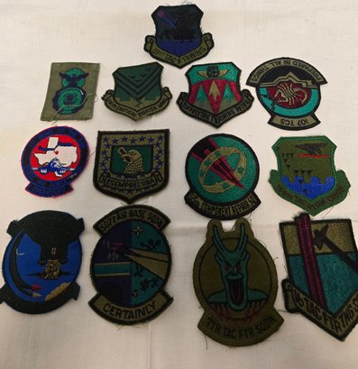 Lot Of Vintage Air Force Uniform Unit Patches