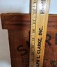 Antique Wood Wall Hanger Shredded Whole Wheat Crate End