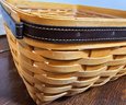 Large Square Longaberger Basket With Plastic Liner 15.5 X 15.5' X 6' Tall