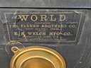 Antique World Mantle Clock The Farrin Brothers Co. E.n. Welch MFG. Co.