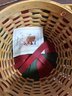 Longaberger Red & Green Weave Christmas Basket