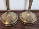 Pair Of Tall Vintage Silverplate Candle Sticks 12