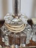 Pai Of Vintage Art Deco Glass Table Lamps 16' Tall