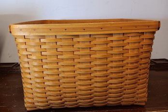 Leather Handle Longaberger Laundry Basket