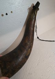 Antique Decorated Powder Horn