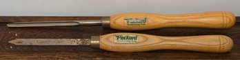 1 Packard Chisel & 1 Gouge Wood Turning Tools