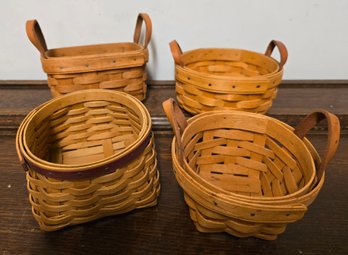 Lot Of 4 Longaberger Baskets