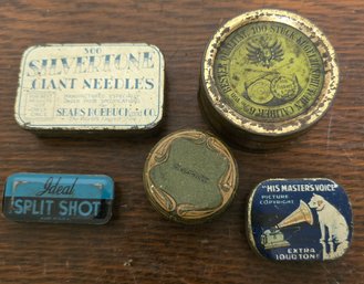 Antique Tin Lot, Small Tins