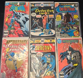 6 Batman's Detective Comic Books