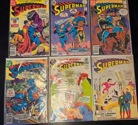 6 Superman Comic Books