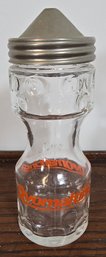 Vintage Zuckerstreuer Ovomaltine Glass Dispenser Jar