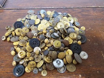 Over 200 Military Button Lot