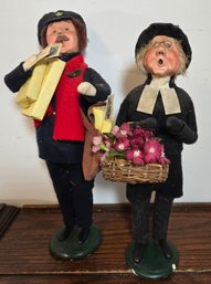Buyers Choice Carolers Woman With Flowers & Mailman