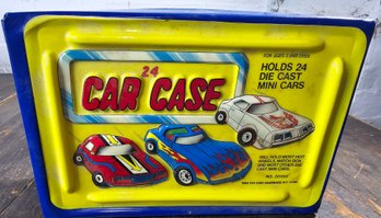Vintage Tara Toy Corp 24 Car Deluxe Case 2 Trays Like New Never Used