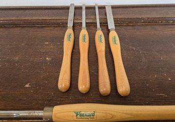 Lot Of 5 Packard Turning Chisel/ Gouge