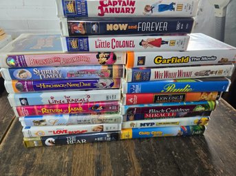 Lot Of 19 Vintage VHS Tapes, All Good For Kids