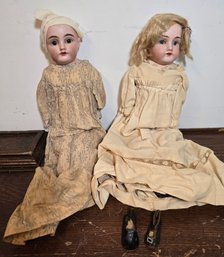 Pair Of Antique Dolls