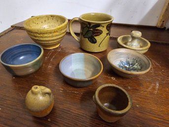 8 Piece Lot Of Decorative Pottery