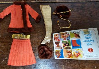 Vintage Matel Barbie Winter Wow Outfit 1969-70