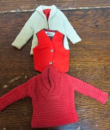 3 Pieces Of Clothing For Matel's Ken Doll 1960's