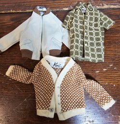 3 Pieces Of Clothing For Matel's Ken Doll 1960's