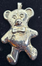 Sterling Silver Bear Pin/Pendant .925