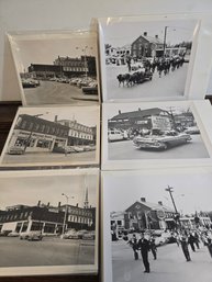 Vintage Photo Lot Black & White Photos Of Downtown Calias Maine