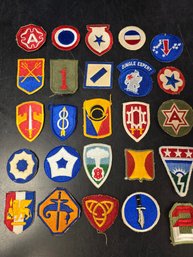 Lot Of 25 Us Military Unit Patches