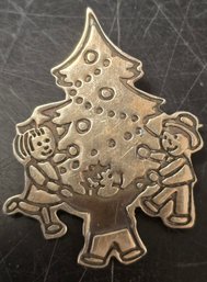 Silver .925 Pin/Brooch Christmas Tree