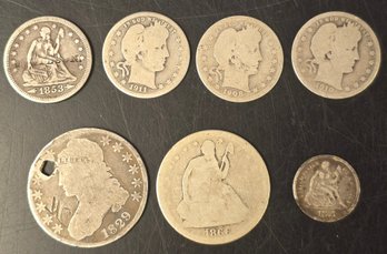 7 Silver Coins $2.10 Face Value Culls Type Coins