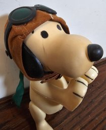 Snoopy Pocket Doll Red Baron Flying Ace Pilot VTG 1966 United Feature Syndicate