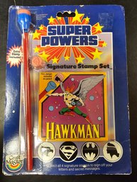 Vintage Kenner (Craft Master) Super Powers Hawkman 1984 Signature Stamp