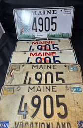 3 Sets Of Maine License Plates # 4905