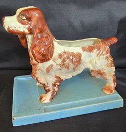 Vintage Ceramic Cocker Spaniel Dog Planter