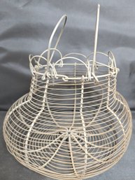 Vintage Wire Egg Basket