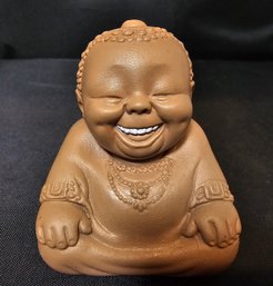 Vintage Ho Ho Laughing Buddha By Rose O'Neill 1960's Rubber Squeaky Toy