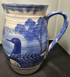 Vintage Dover, Foxcroft Maine Shard Pottery Ceramic Pitcher