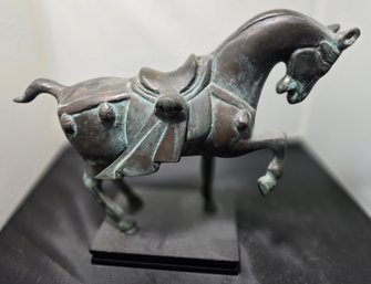 Vintage Bronze Chinese Tang Style Horse Statue