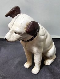 Vintage Nipper Cast Iron Dog Bank