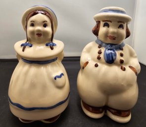 Vintage Amish Boy & Girl Salt & Pepper