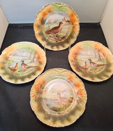 4 China 6' Bird Plates