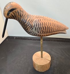 Wood Bird Figure