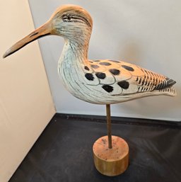 Wooden Shore Bird Figurine