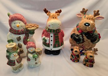 Christmas Cookie Jar Lot